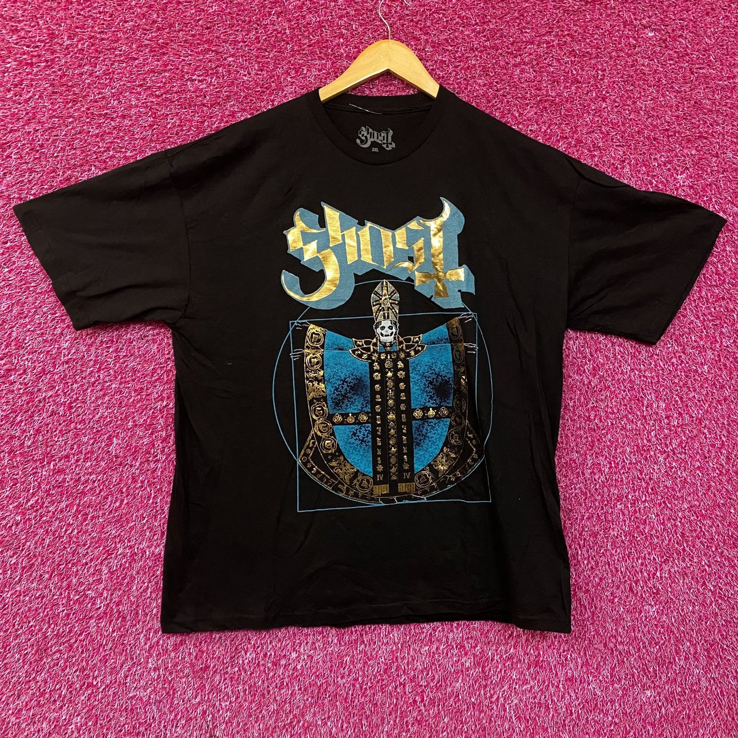 Ghost Papa III Vitruvian Gold Foil T-Shirt 2XL