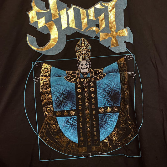 Ghost Papa III Vitruvian Gold Foil T-Shirt 2XL