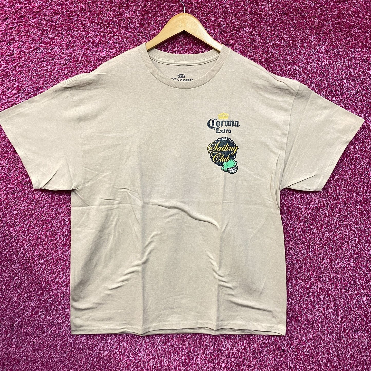Corona Extra Sailing Club Nautical Beige Promo T-Shirt XL