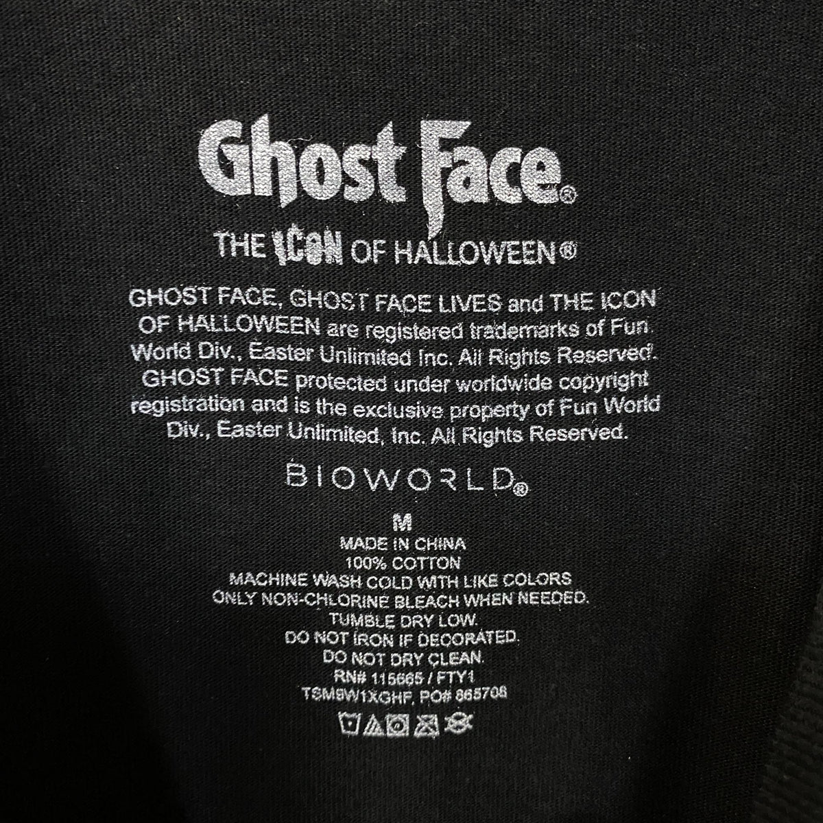 Ghost Face Lives Horror Tshirt size Medium