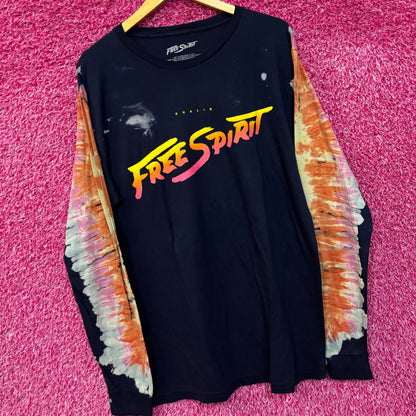 Khalid Free Spirit Long Sleeve Tie Dye Tshirt size Large