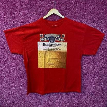 Budweiser King of Beer Retro Label Graphic T-Shirt XL