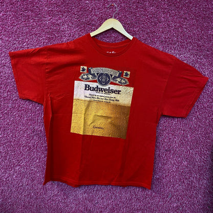 Budweiser King of Beer Retro Label Graphic T-Shirt XL