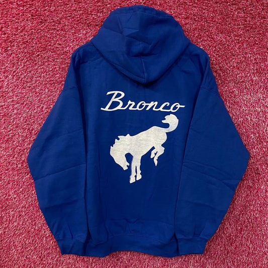 Junk Food Ford Bronco Classic Logo Pullover Hoodie Medium