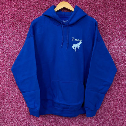 Junk Food Ford Bronco Classic Logo Pullover Hoodie Medium