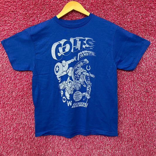 Junk Food X Marvel The Avengers Lineup Indianapolis Colts T-Shirt Large