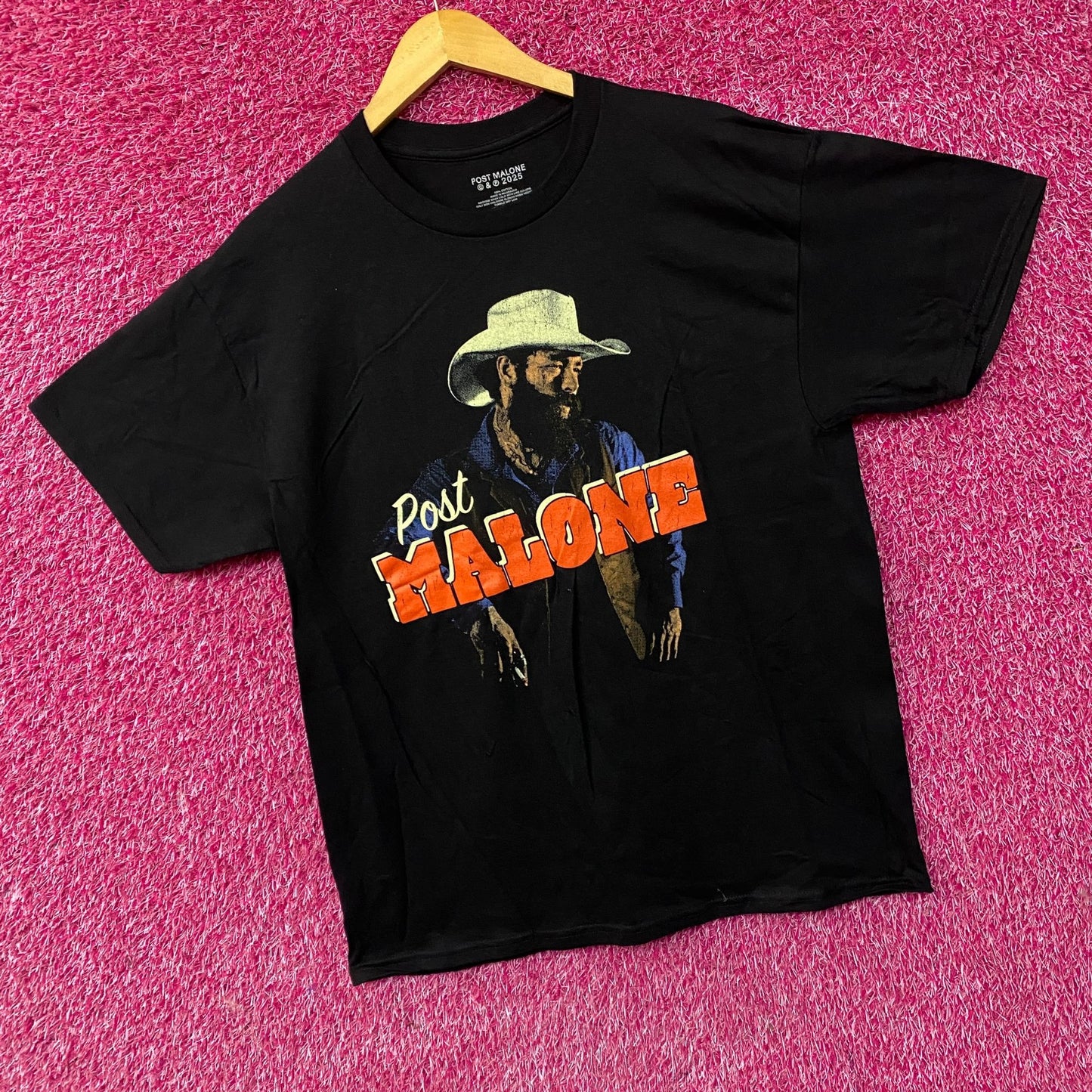 Post Malone Cowboy F-1 Trillion Album Country T-Shirt Large