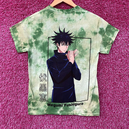 Jujutsu Kaisen Megumi Fushiguro Tie Dye T-Shirt Small