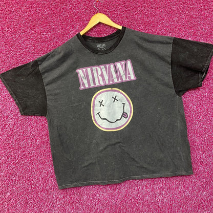 Nirvana Nevermind Tour Dead Smiley Grunge Band T-Shirt 3XL