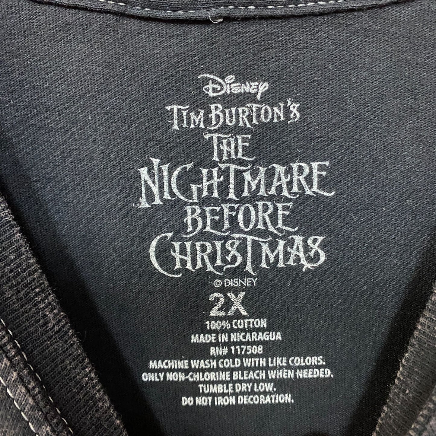The Nightmare Before Christmas Jack and Sally The Lovers T-Shirt 2XL
