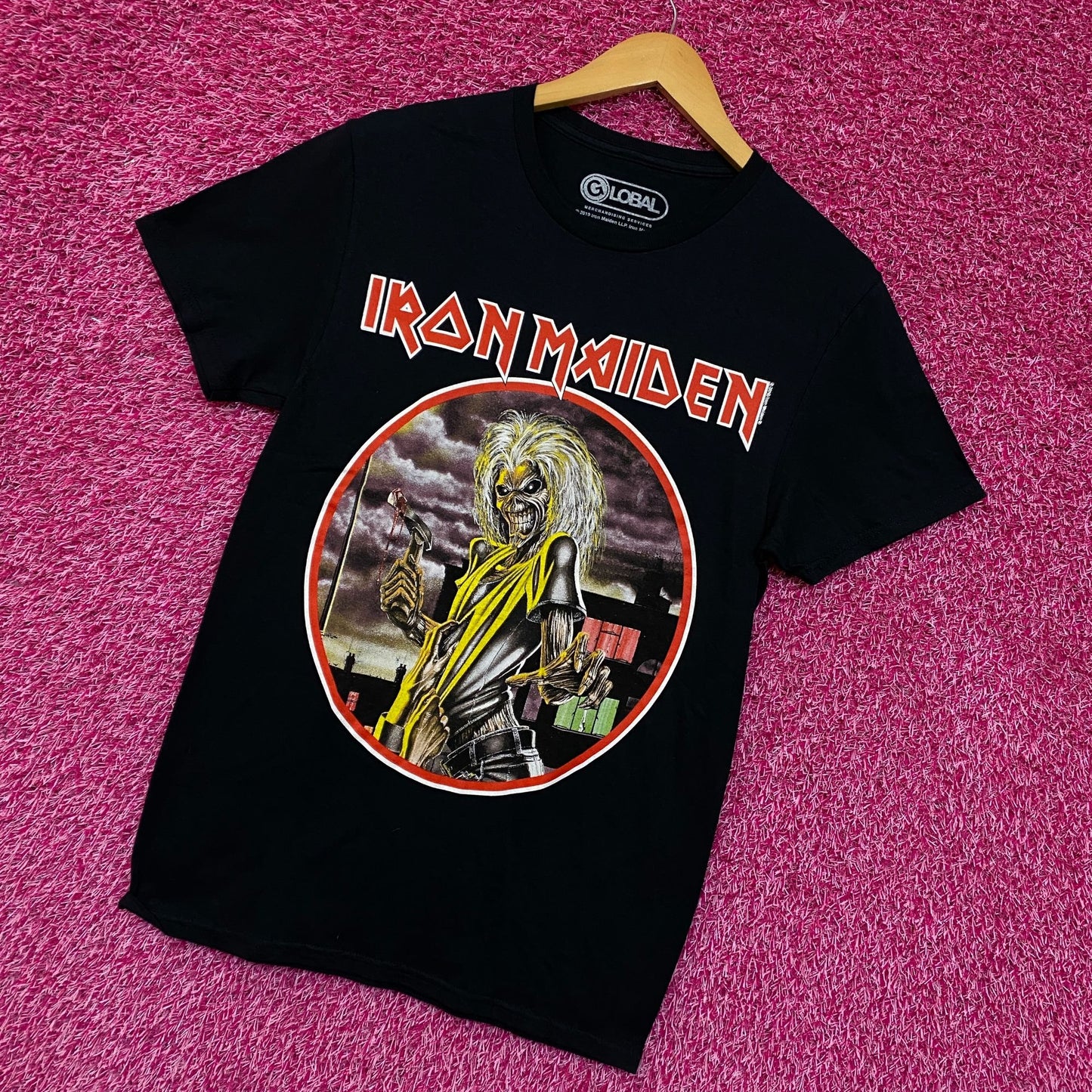 Iron Maiden Killers Black Rock tshirt size Small