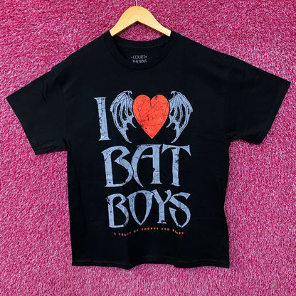 A Court of Thorns and Roses "I Love Bat Boys" T-Shirt Large