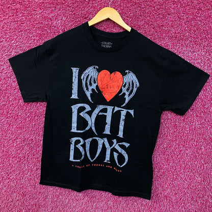 A Court of Thorns and Roses "I Love Bat Boys" T-Shirt Large