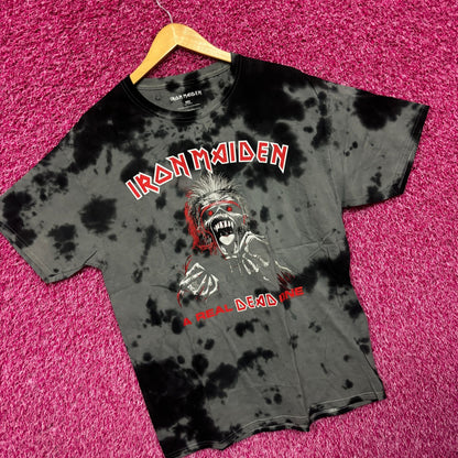 Iron Maiden A Real Dead One Album Art Heavy Metal Tie Dye M
