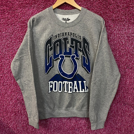 Junk Food Clothing Indianapolis Colts Heathered Gray Classic Crew Pullover Sweatshirt Small