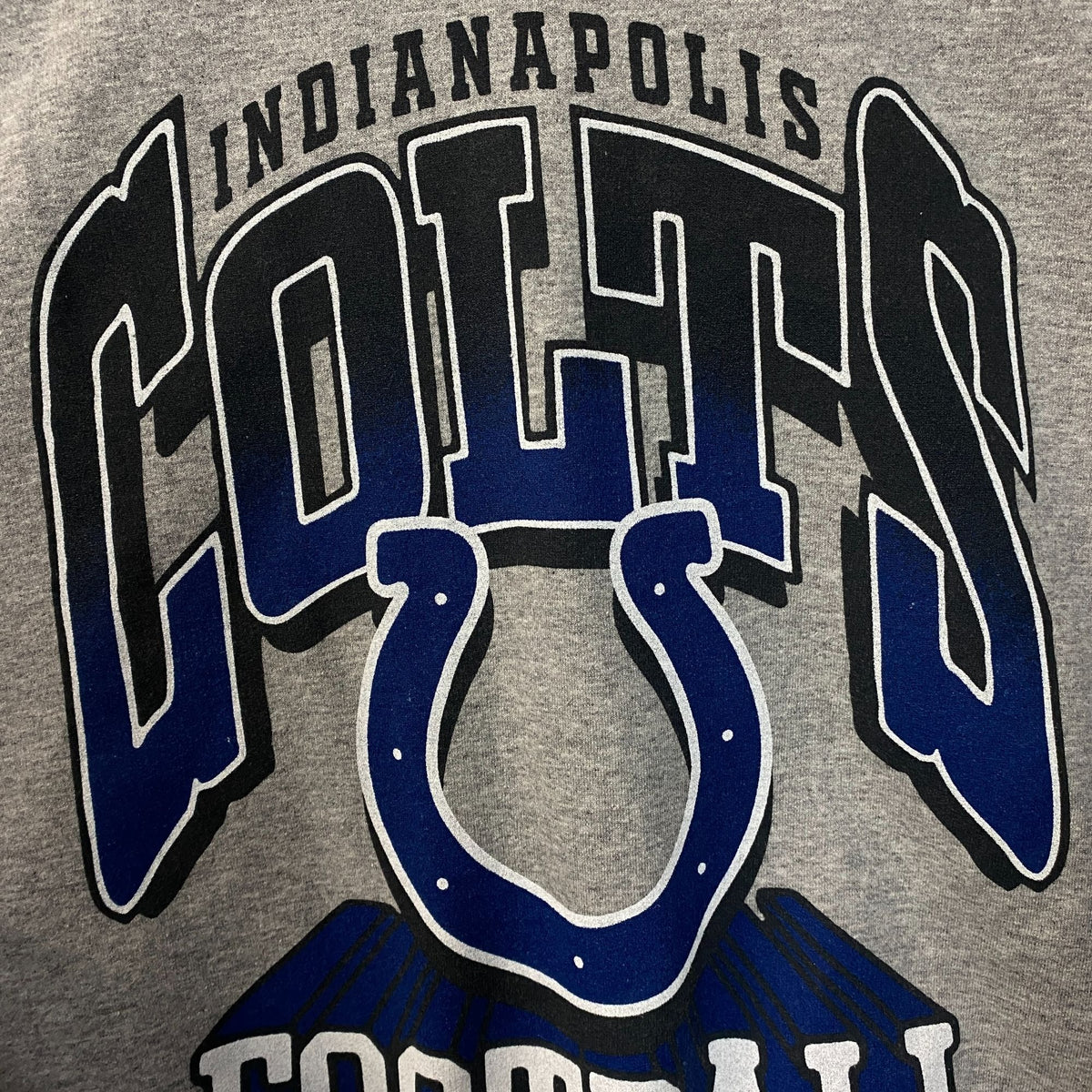 Junk Food Clothing Indianapolis Colts Heathered Gray Classic Crew Pullover Sweatshirt Small