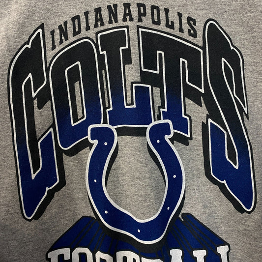 Junk Food Clothing Indianapolis Colts Heathered Gray Classic Crew Pullover Sweatshirt Small