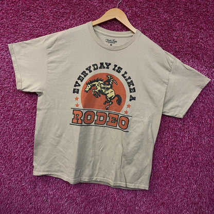 Junk Food "Everyday is Like a Rodeo" Graphic T-Shirt Large
