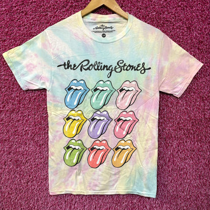 The Rolling Stones Hot Lips Pop Art Rock Pastel Tie Dye S