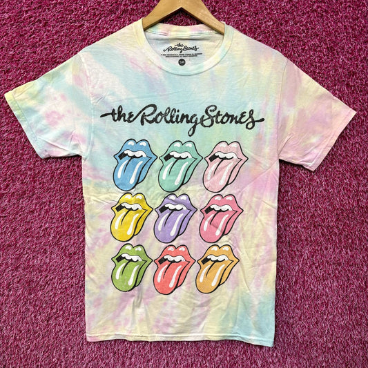 The Rolling Stones Hot Lips Pop Art Rock Pastel Tie Dye S