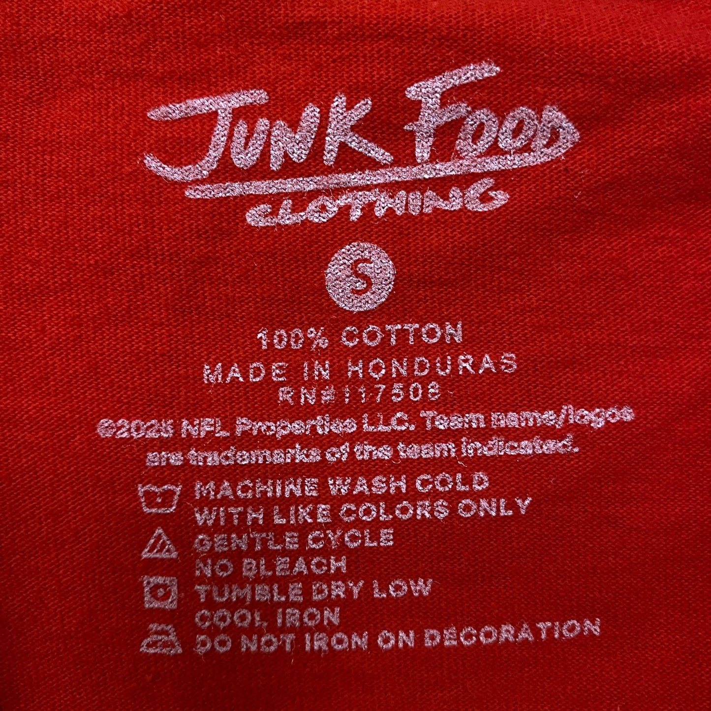Junk Food Clothing NFL Kansas City Chiefs Checkdown Flea Market Tee Small