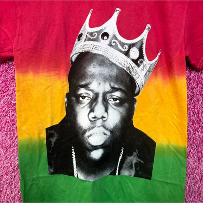 The Notorious BIG King of New York Rap Tricolor Dip-Dye S