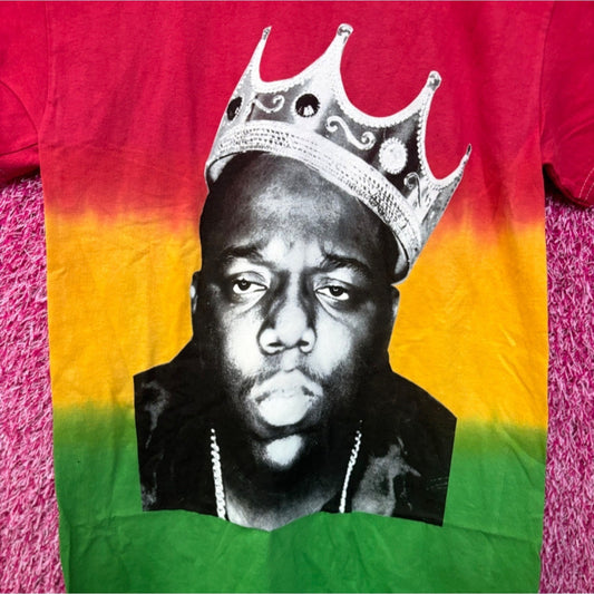The Notorious BIG King of New York Rap Tricolor Dip-Dye S