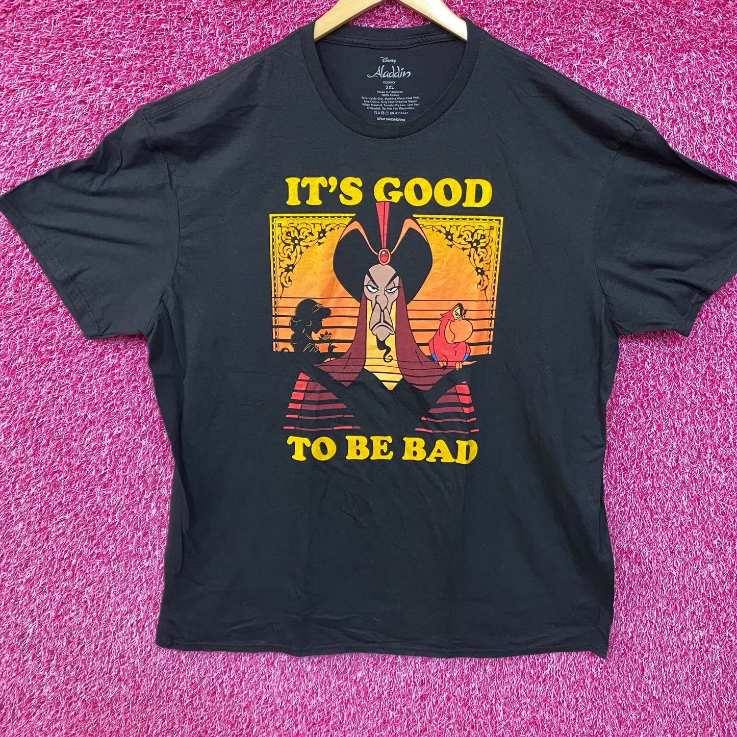 Disney Aladdin Jafar It's Good to Be Bad Graphic T-Shirt 2XL
