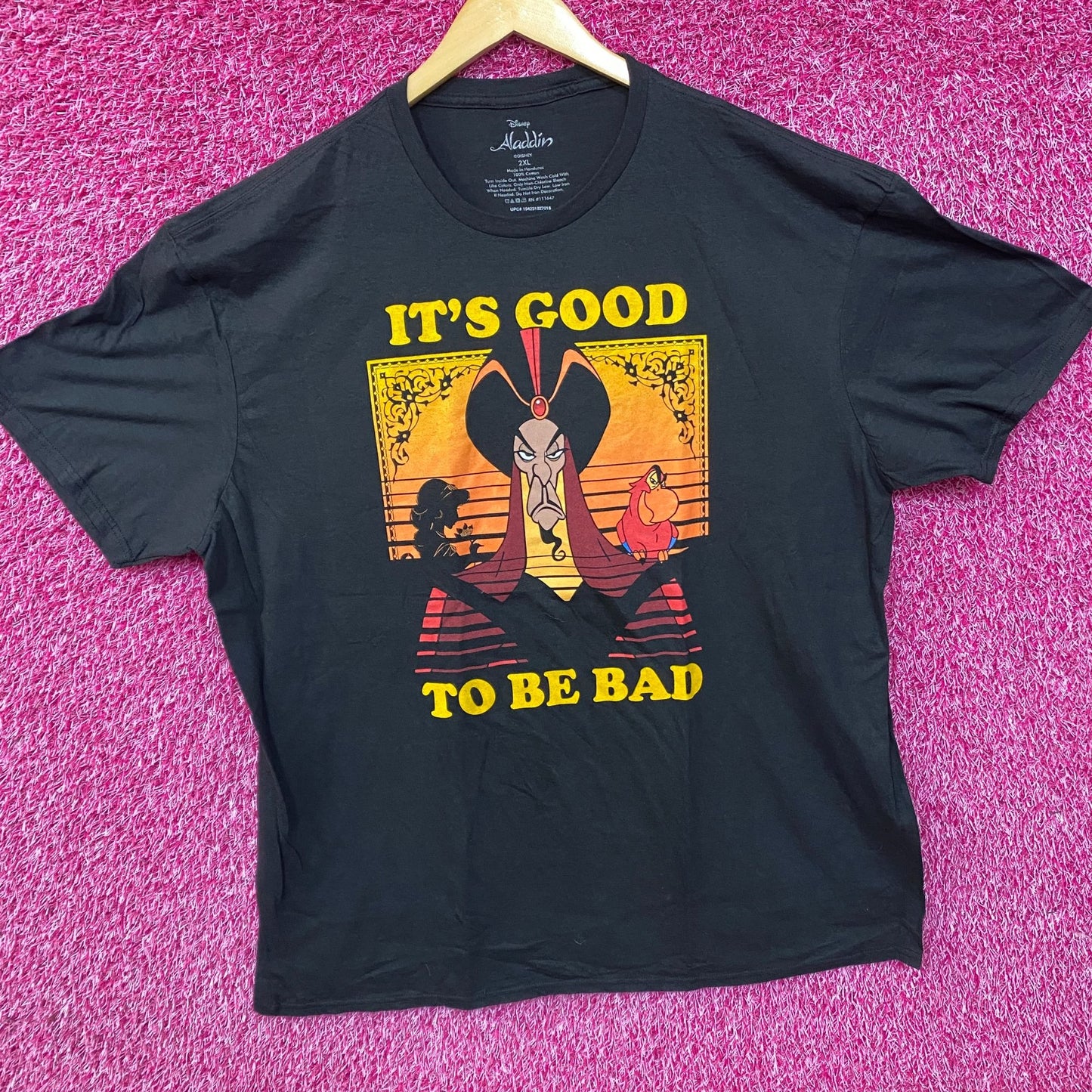 Disney Aladdin Jafar It's Good to Be Bad Graphic T-Shirt 2XL