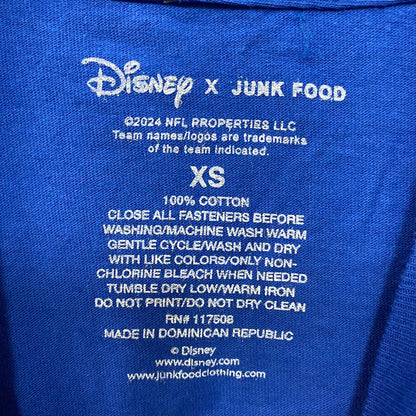 Junk Food x NFL DInsey Mickey Mouse Kick Back Los Angeles Rams T-Shirt XS
