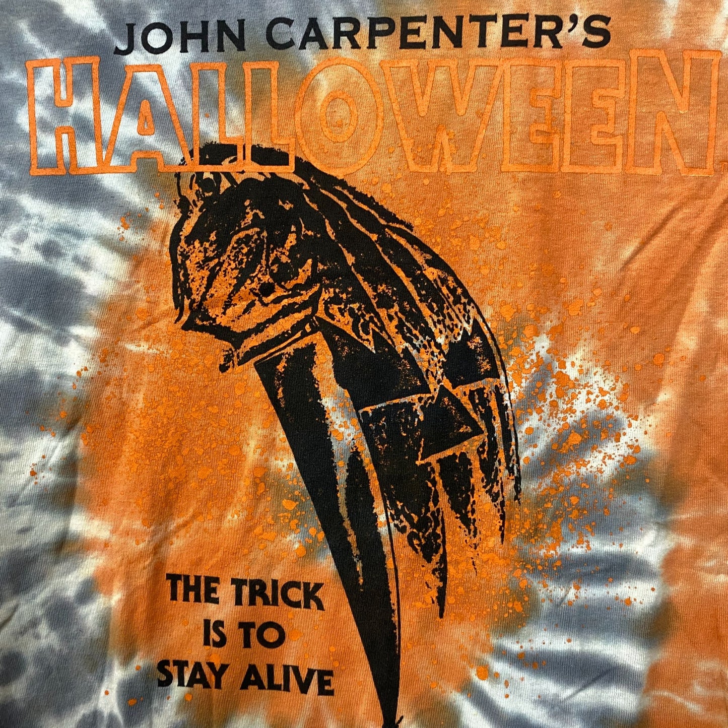 John Carpenter Micheal Myers Halloween Movie Tie Dye T-Shirt Small