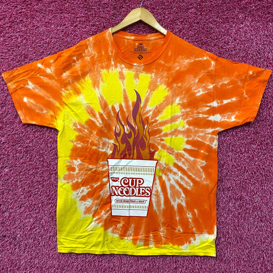 Nissin Cup Noodles More Than Soup Spicy Promo Tie Dye T-Shirt XL