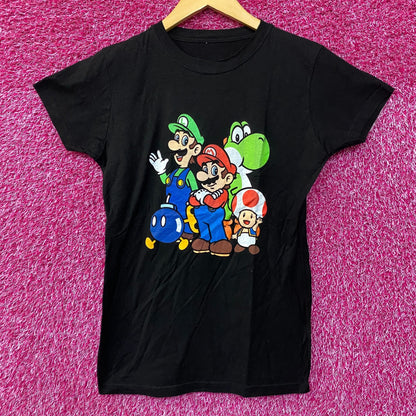 Nintendo Super Mario Theme Graphic Design T-Shirt Small