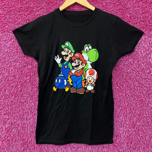 Nintendo Super Mario Theme Graphic Design T-Shirt Small