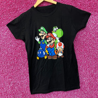 Nintendo Super Mario Theme Graphic Design T-Shirt Small