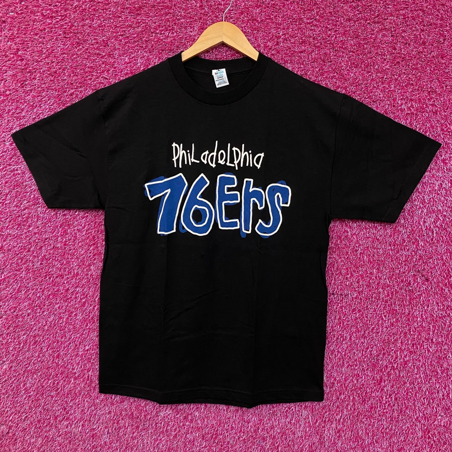 After School Special x NBA Philadelphia 76ers Doodle Graphic T-Shirt Large