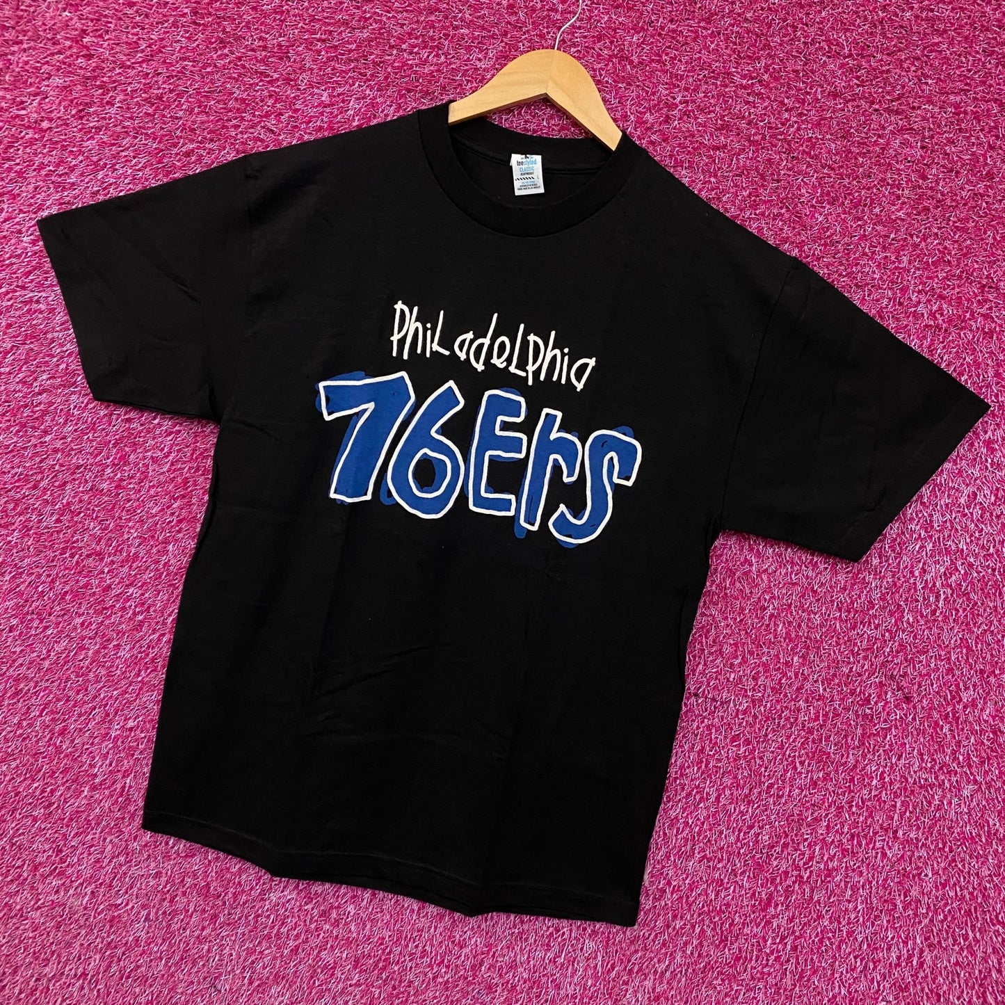 After School Special x NBA Philadelphia 76ers Doodle Graphic T-Shirt Large