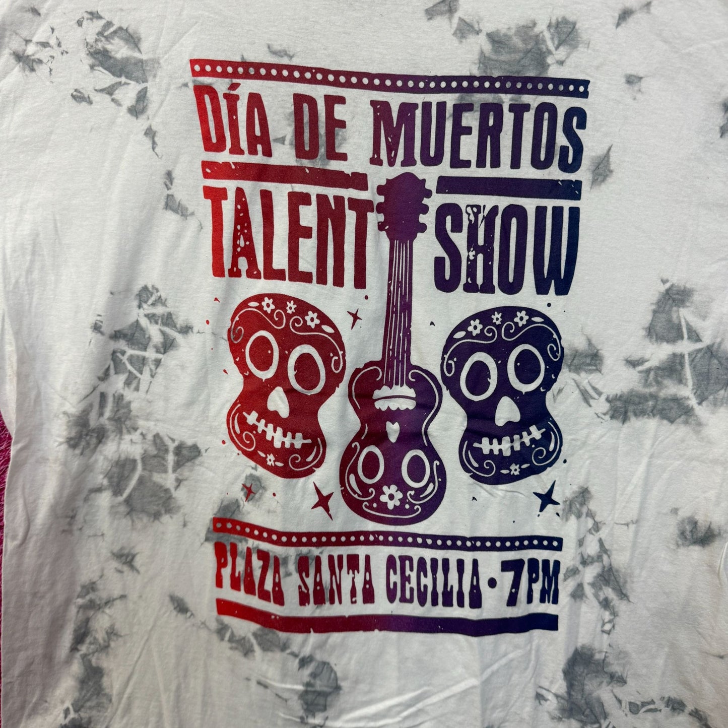 Coco Día De Los Muertos Poster tiedye T-shirt size 2XL.