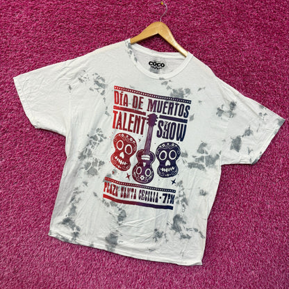 Coco Día De Los Muertos Poster tiedye T-shirt size 2XL.