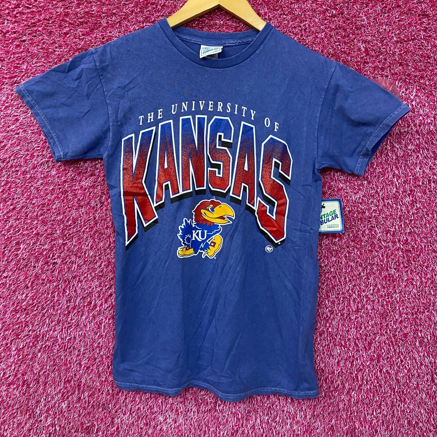 University Of Kansas Jayhawks '47 Brand Blue T-Shirt Small
