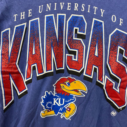 University Of Kansas Jayhawks '47 Brand Blue T-Shirt Small