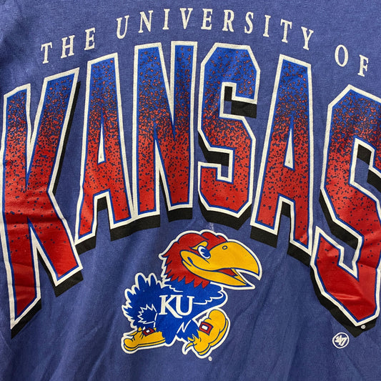 University Of Kansas Jayhawks '47 Brand Blue T-Shirt Small