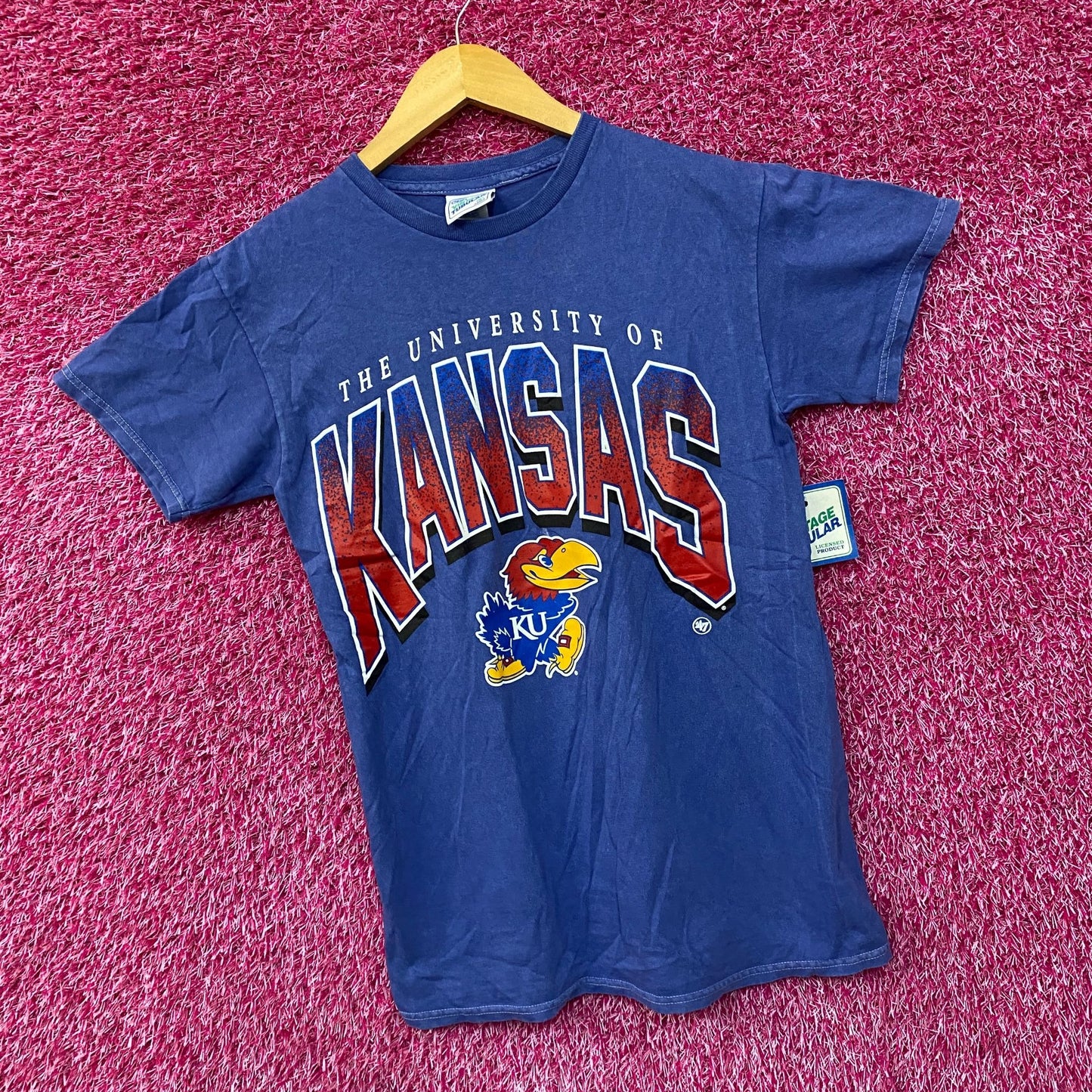 University Of Kansas Jayhawks '47 Brand Blue T-Shirt Small