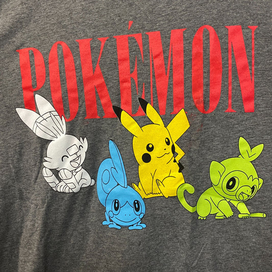 Nintendo Pokemon Starter Anime Poster T-Shirt 2XL
