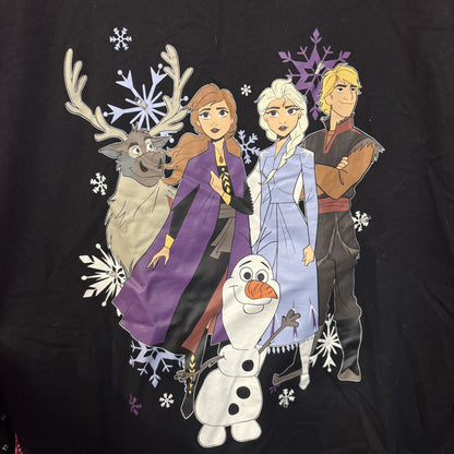 Disney Frozen 2 Light Up Black Women's Crew Neck Sweatshirt 3XL