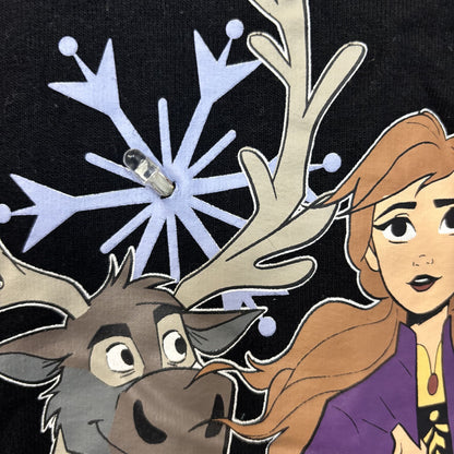 Disney Frozen 2 Light Up Black Women's Crew Neck Sweatshirt 3XL