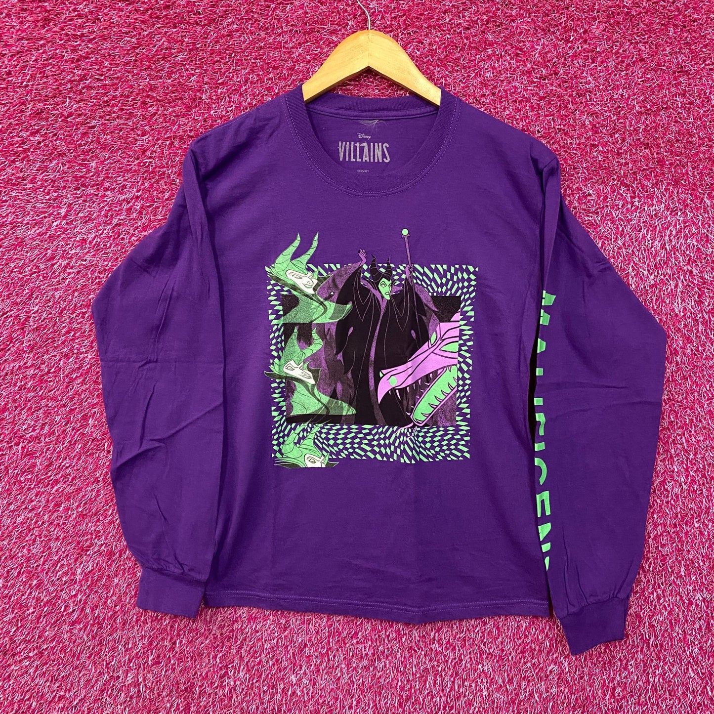 Disney Villains Maleficent Long Sleeve Shirt Small