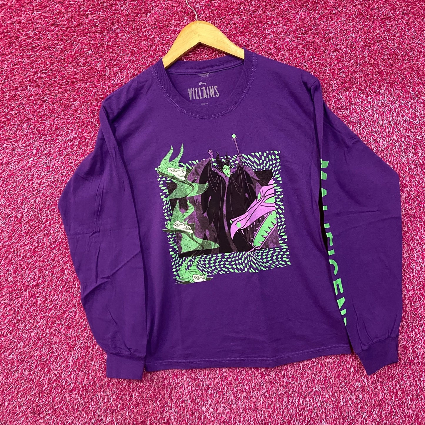 Disney Villains Maleficent Long Sleeve Shirt Small