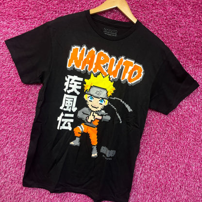 Naruto Shippuden 8-Bit Anime tshirt size medium