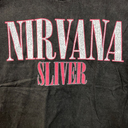 Nirvana Silver Grunge RockBand T-Shirt Medium